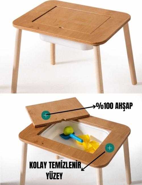 Montessori Hazneli Aktvite Masası