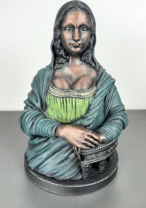 Mona Lisa Biblosu 3 Boyutlu Büyük Boy 21X12 Cm