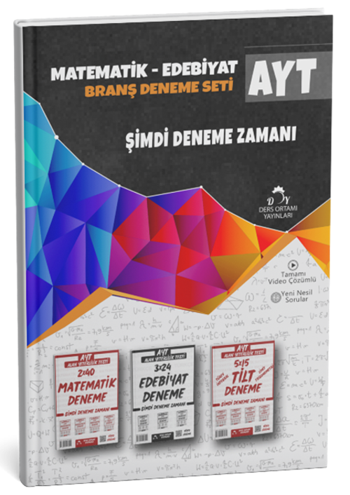 Ders Ortamı 2025 YKS AYT Matematik Edebiyat Branş Deneme Seti Çözümlü Ders Ortamı Yayınları