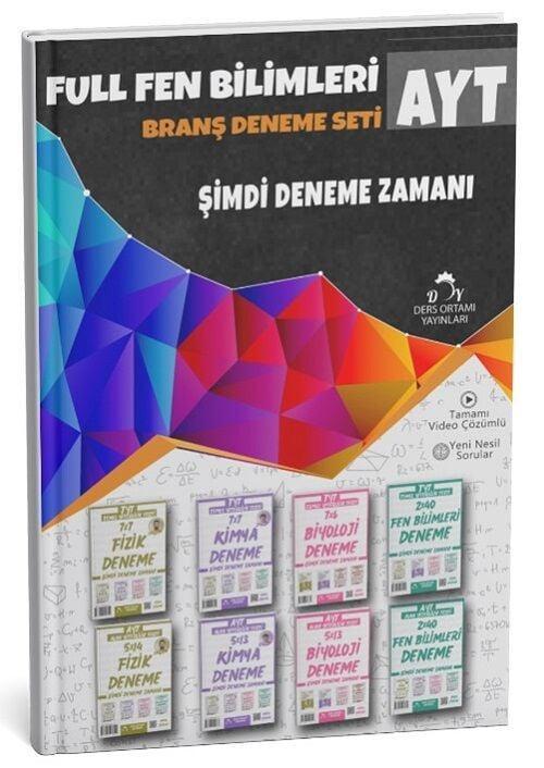Ders Ortamı 2025 YKS TYT AYT Fen Bilimleri Branş Deneme Seti Çözümlü Ders Ortamı Yayınları