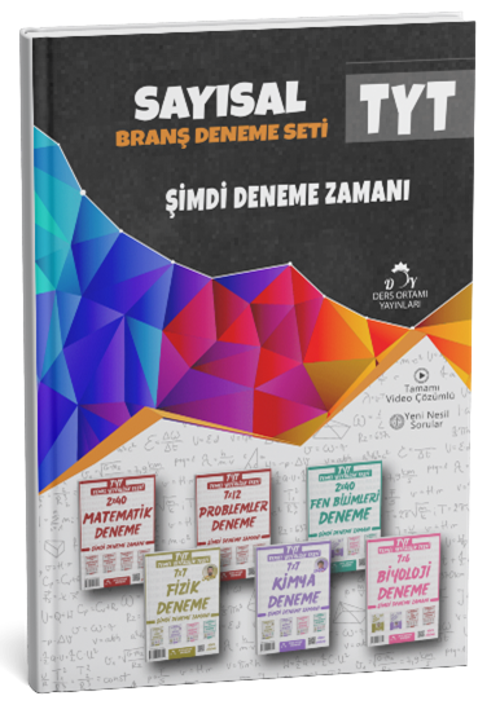 Ders Ortamı 2025 YKS TYT Sayısal Branş Deneme Seti Çözümlü Ders Ortamı Yayınları