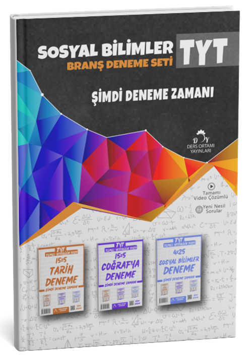 Ders Ortamı 2025 YKS TYT Sosyal Bilimler Branş Deneme Seti Çözümlü Ders Ortamı Yayınları