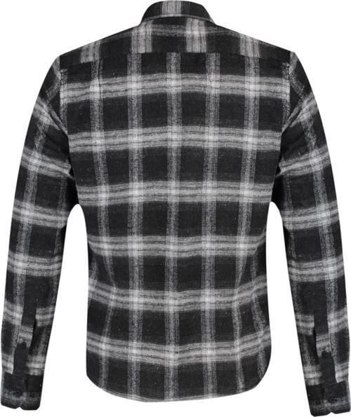 Moda Erkek Düğmeli Yaka Ekose Günlük Apoletli Kışlık Oduncu Kareli Gömlek