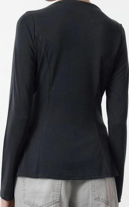 Stil Kadın Care Collection Modal Nervürlü Normal Kalıp Bluz Regular Örme Slim Fit Kalıp