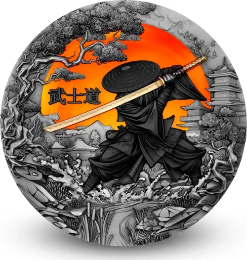 Bushido Savaşçı Gümüş Sikke Coin