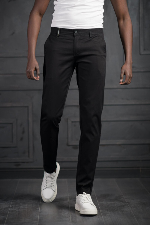 Slimfit Küçük Armürlü Yazlık Pamuklu Gabardin Pantolon