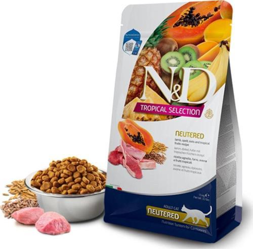 Nd Tropical Selection Kuzu Etli Tropikal Meyveli Kısırlaştırılmış Kedi Maması 10 Kg