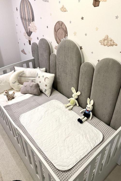 Yıkanabilir Bebek Bakım Örtüsü Sızdırmaz Bebek Alt Açma Bezi Boyut 60 X 90 Cm