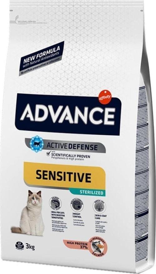 Sensitive Sterilised 3Kg Somonlu Kısır Kedi Maması Kısırlaştırılmış Kedi Maması Hassas Kedi