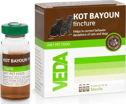 Kot Bayoun Sıvı 3 Şase Kediler Için Sakinleştirici Stres Önleyici