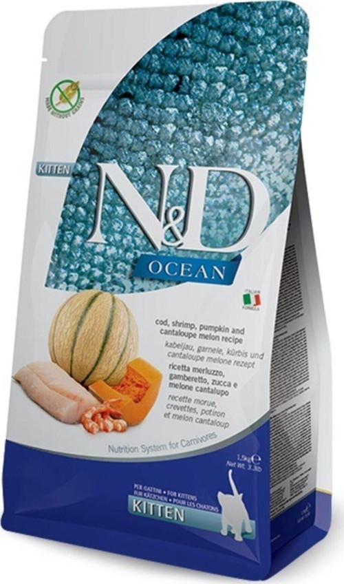 Ocean Morina Balkabağı Karides Ve Kavun Kıtten 1,5 Kg