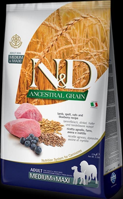 Nd Ancestral 12 Kg Yetişkin Köpek Maması, Kuzulu, Kılçıksız Buğday, Yaban Mersini
