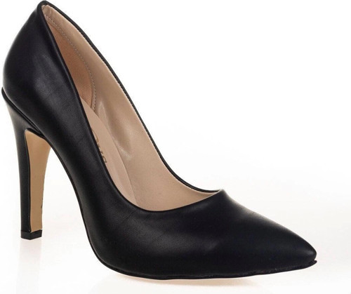 Siyah Cilt Aynalı Stiletto Topuklu Kadın Klasik Ayakkabı Kadın Topuklu Abiye Ayakkabı Şık