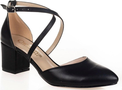 Kadın Siyah Topuklu Ayakkabı Kadın Topuklu Abiye Ayakkabı Şık Gece Ayakkabısı Zarif Tasarım