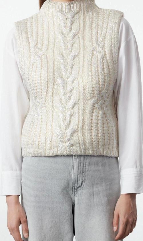 Stil Modern Kadın Regular Standart Kol Dik Yaka Varak Baskılı Triko Süveter