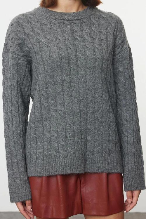 Stil Modern Kadın Regular Standart Kol Bisiklet Yaka Couple Yumuşak Dokulu Basic Triko Kazak