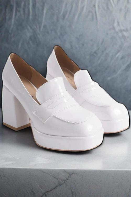 Kadın Platform Kalın Topuklu Loafer Harrie