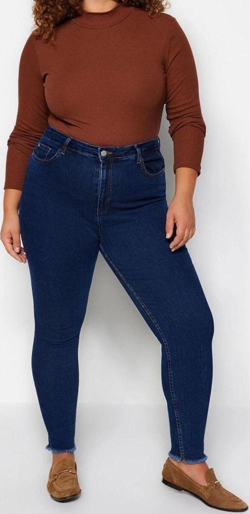 Moda Büyük Beden Dik Yaka Örme Fit Düz Desen Casual Günlük Regular Uzun Kol Bluz