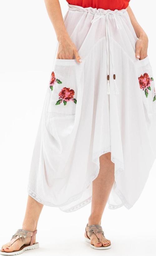 Rumeli Şile Bezi Yazlık Otantik Etek Beyaz Byz