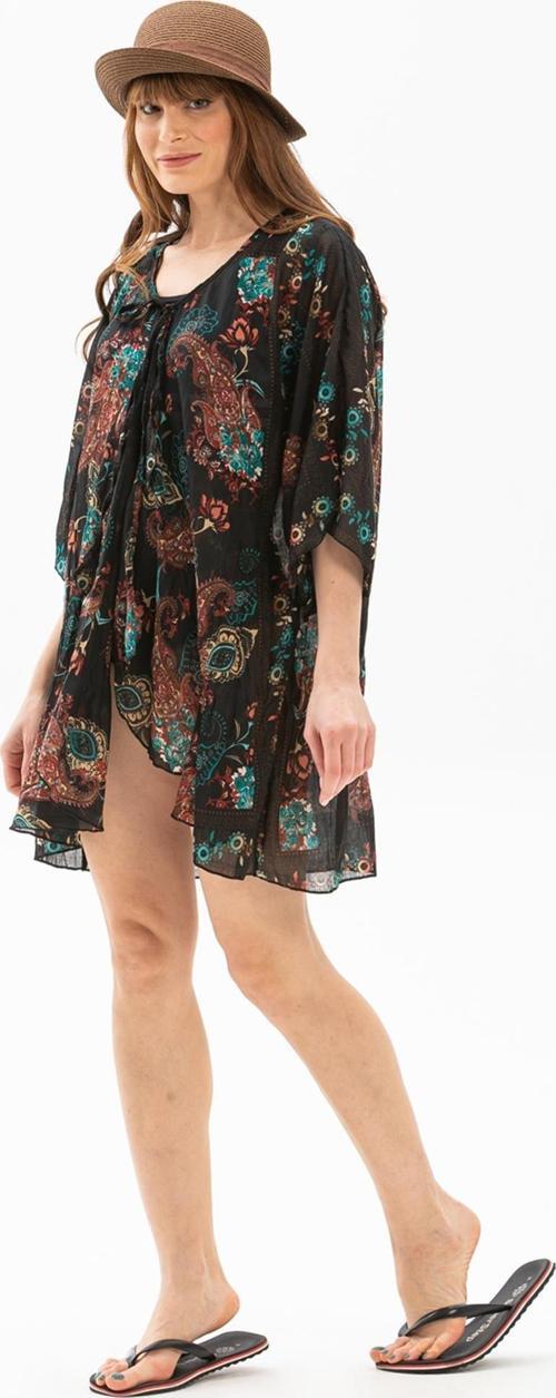 Side Vual Yazlık Pareo Yesil 6142