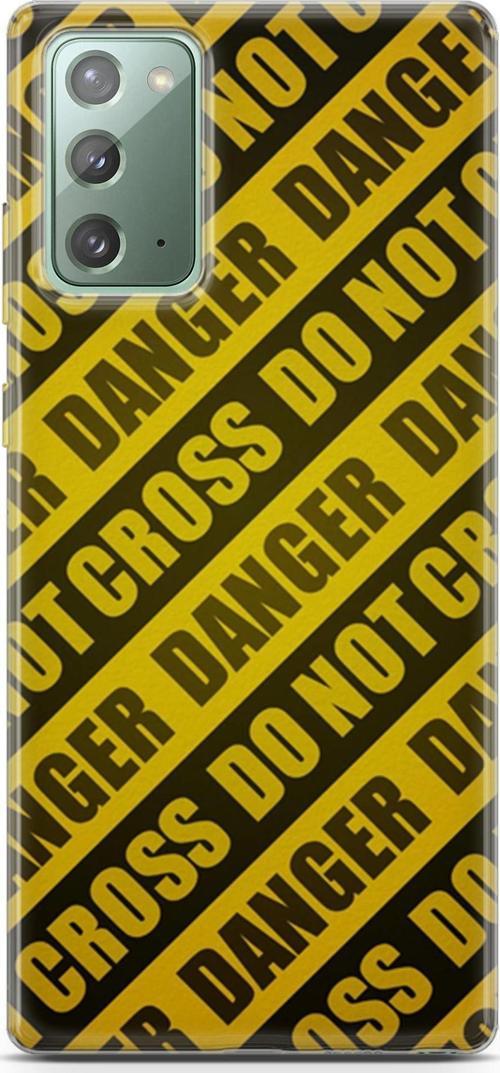 Samsung Galaxy Note 20 Kılıf Orijinal Seri Typo 05 Danger Koruma Kılıfı