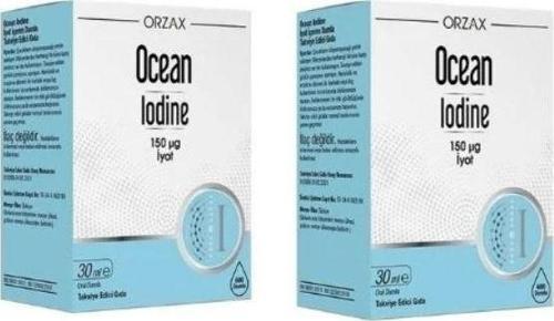 Orzax Ocean Iodine Damla 30 ml 2 Adet