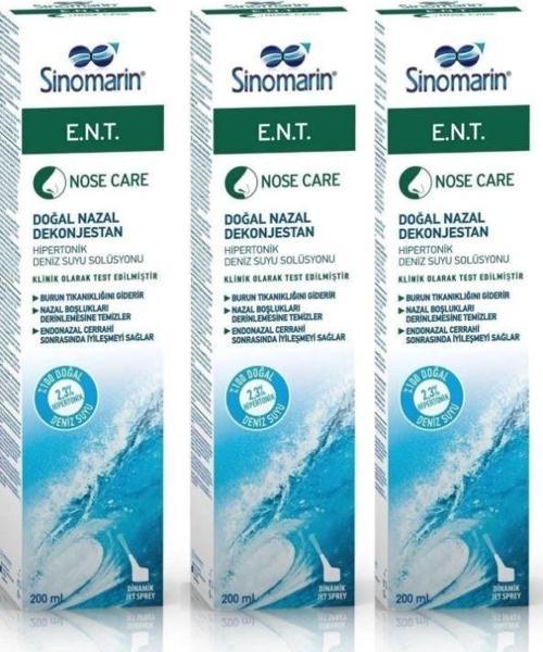 E.N.T. - Deniz Suyu Spreyi 200 Ml 3 adet