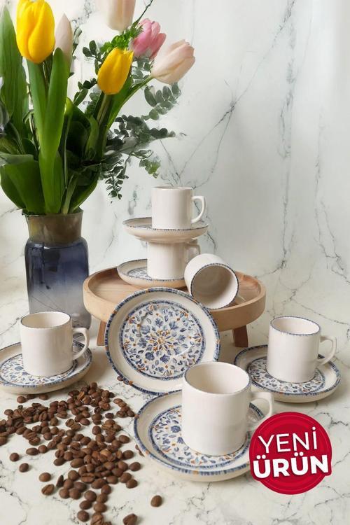Sapphire Nordic Kahve Takımı 12 Parça 6 Kişilik 22743-44