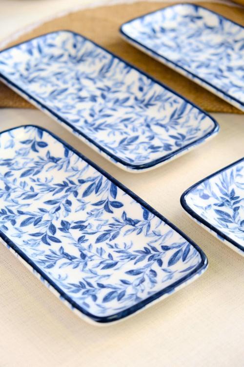 Blue Heaven Kayık Tabak 4 lü 22x10x1cm
