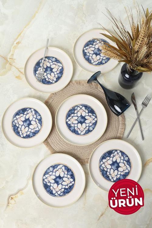 Wave Flow Nordic Pasta Tabağı 22 Cm 6 Adet 22748