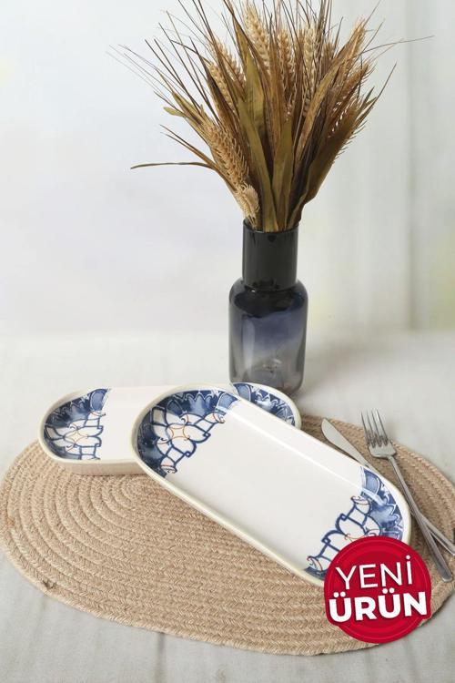Wave Flow Noyan Kayık Tabak 26 Cm 2 Adet 22747