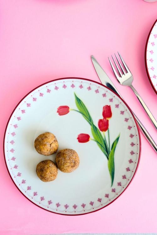Lale Tuval Pasta Takımı Rimli 20 cm 4 Kişilik 4 Parça TVL4PTPRS1160