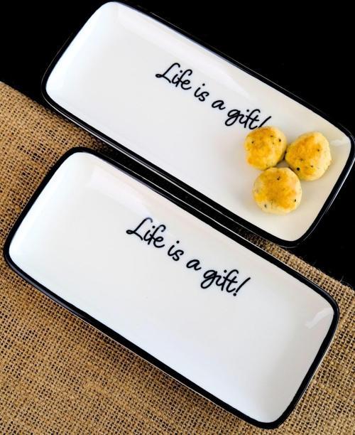 Motto Gift Kayık Tabak 2 li 22x22x1cm