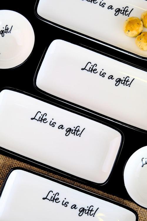 Motto Gift Kayık Tabak 4 lü 22x22x1cm