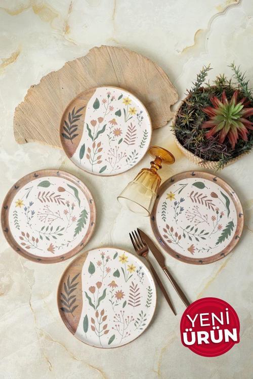 Soft Bloom Nordic Pasta Tabağı 22 Cm 4 Adet 22876-77