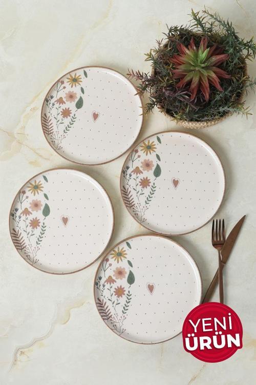 Soft Bloom Nordic Pasta Tabağı 22 Cm 4 Adet 22875