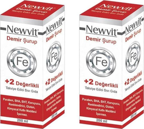 Newvit Demir Şurubu 200 ml x 2 Adet