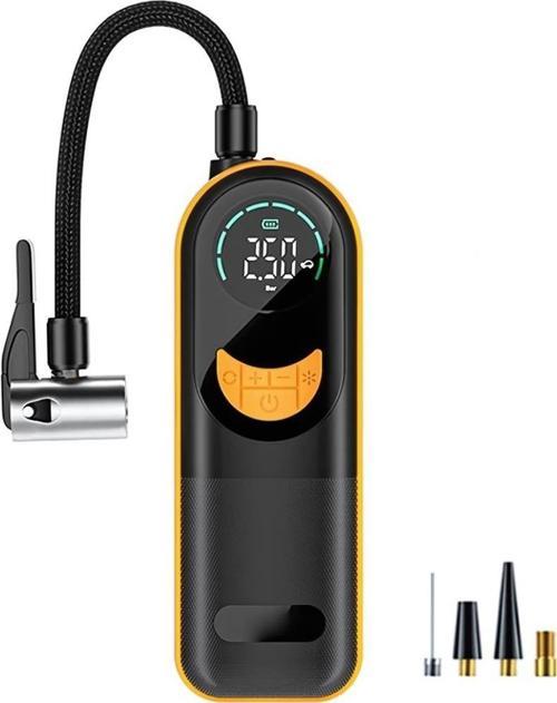 4000Mah Şarjlı 60W 150PSİ Motosiklet Bisiklet Oto Lastik Şişirme Pompası Hava Kompresörü