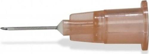 Kahverengi İğn E (100 Adet) Steril Hipodermik İğne Enjektör İğnesi 26G 13Mm