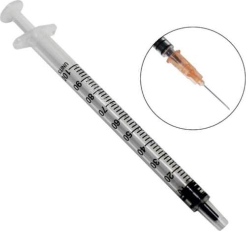 1Cc Insülin Enjektörü Steril Tek Kullanımlık 100 Adet