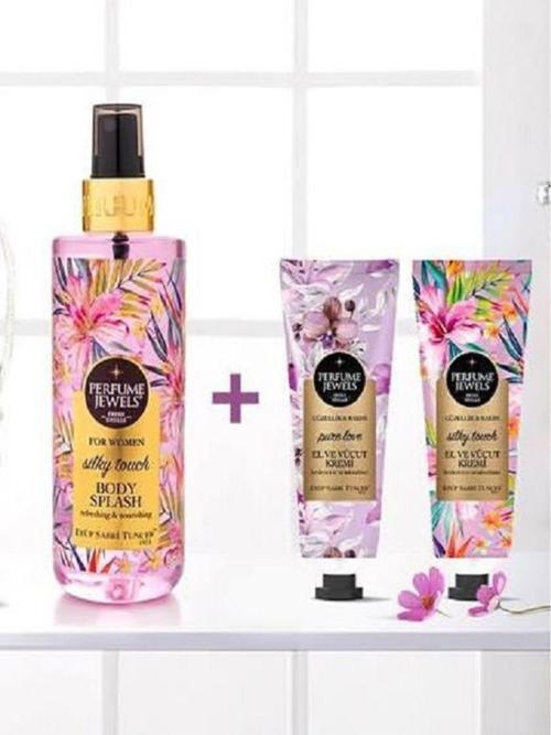 Silky Touch Vücut Spreyi 250 Ml, Krem 50 ML ve Pure Love Krem 50 ML