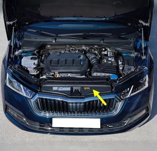 Skoda Octavia 4 2020-2024 Ön Panjur Üst Plastik Kapağı 5E3853343