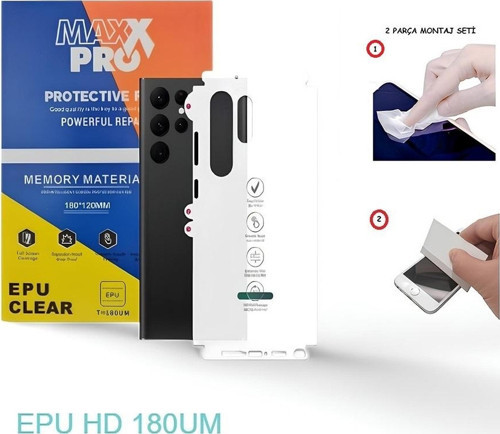 Xiaomi REDMİ NOTE 12 PRO PLUS 5G NANO Full Arka Kaplama Esnek ULTRA İnce - MAXXPRO - EPU HD