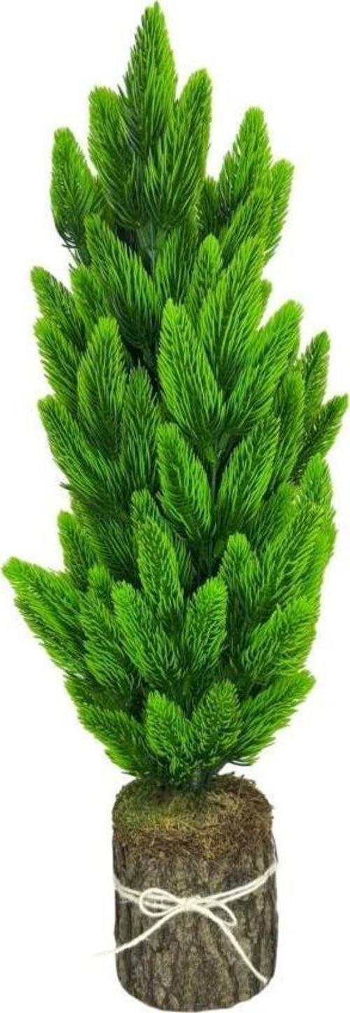 Yapay Çiçek Kütük Saksıda Çam Ağacı 50cm