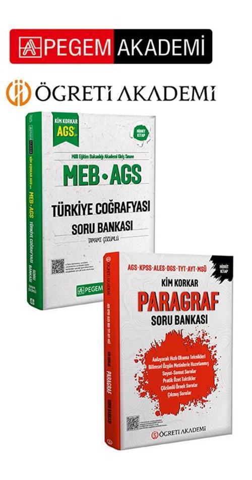 PEGEM AKADEMİ Kim Korkar Paragraf Soru Bankası AGS KPSS ALES DGS TYT AYT MSÜ+ MEB AGS Kim Korkar Tür