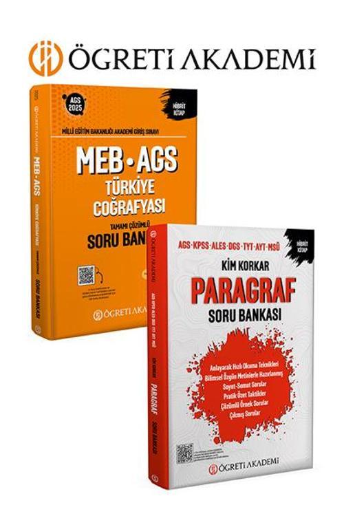 PEGEM AKADEMİ Kim Korkar Paragraf Soru Bankası AGS KPSS ALES DGS TYT AYT MSÜ  + 2025 MEB-AGS Soru Ba