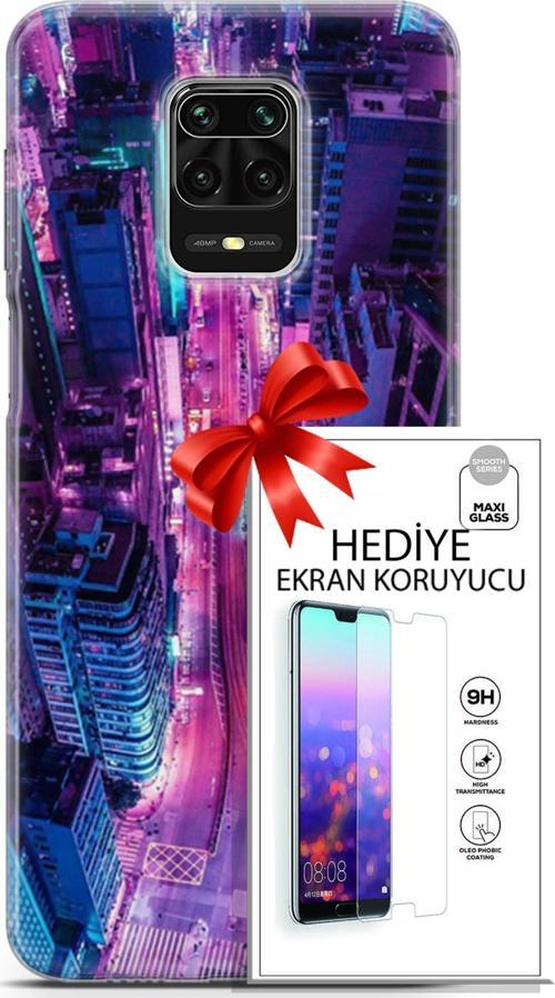 Xiaomi Redmi Note 9 Pro Kılıf Orijinal Seri Cyberpunk 22 Usa Kap + Ekran Koruyucu