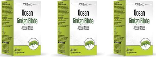 Ginkgo Biloba 30 Kapsül 3'lü Paket