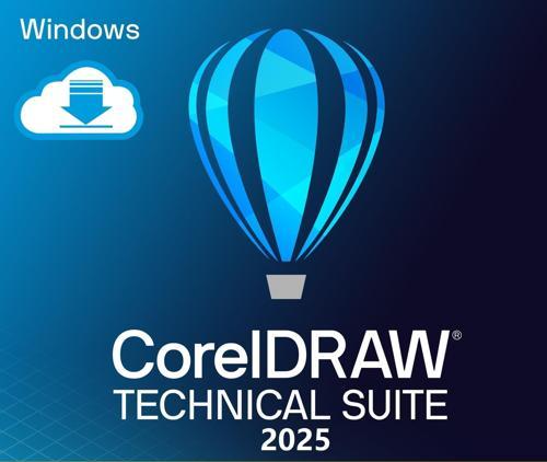 Corel CorelDRAW Technical Suite 2025 (Windows) - 2 PC Ömür Boyu Abonelik Kodu