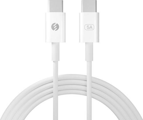 SL-C124 Type-C to Type-C 1M 5A 100W Şarj&Data Kablosu - Beyaz
